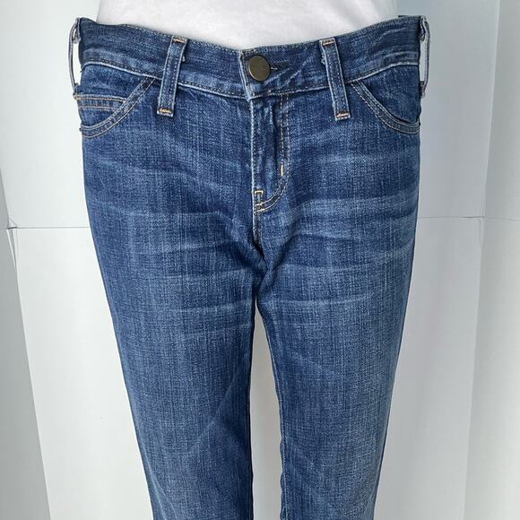 Current/Elliott Women's The Skinny High Low Jeans Medium Wash - Picture 5 of 11